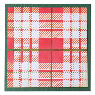 Sizzix Layered Stencils 4PK Tartan