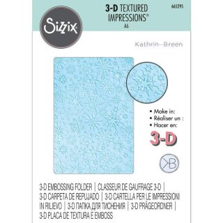 Sizzix 3-D Textured Impressions Embossing Folder - Snowflakes