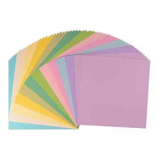 60 Papierbogen assortiert 30,5x30,5cm, 216g Frühling