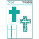 Gina K. Designs Stanzschablone Elegant Cross- Kreuz