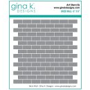 Gina K. Designs Stencil Brick wall