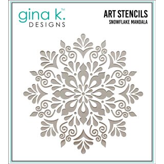 Gina K. Designs Stencil Snowflake Mandala