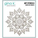 Gina K. Designs Stencil Snowflake Mandala