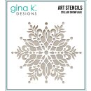 Gina K. Designs Stencil Stellar Snowflake
