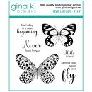 Gina K. Designs Stamps- Never Lose Hope- Butterfly