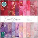 Essential Craft Papers 12x12 Inch Paper Pad Ink Drops Rose 2