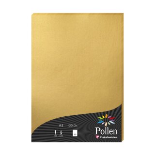 Papier A4 Pollen 120g gold 50 Blatt