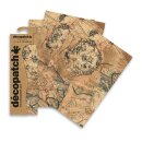 Dècopatch-Papier Weltkarte 30x40cm