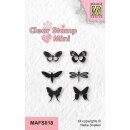 Mini Clear Stamp Schmetterlinge 6x ca. 11mm