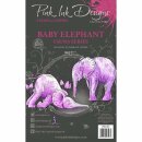 Pink INK Design Baby Elephant