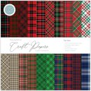 Essential Craft Papers 12x12 Inch Paper Tartan