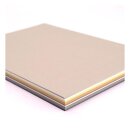 Florence Cardstock smooth 216g, A4, 60 Bogen Mix Erdtöne