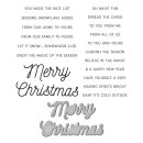 Many Merry Christmas Sentiments Clear Stamp & Die Set