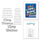 Many Merry Christmas Sentiments Clear Stamp & Die Set