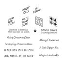 Spellbinders Santa Paws Sentiments Clear Stamps