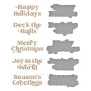 Spellbinders Joyful Christmas Sentiments Glimmer Hot Foil...
