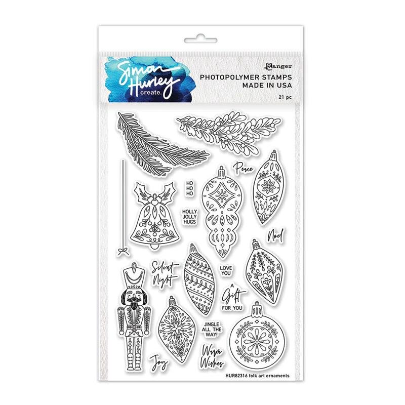 Clear Stamp Folk Art Ornaments by Simon Hurley create, 17.00 CHF