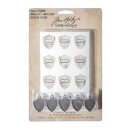 Tim Holtz Idea-Ology Findings Shield Charms
