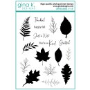 Gina K. Designs Stamp- Layered Leaves