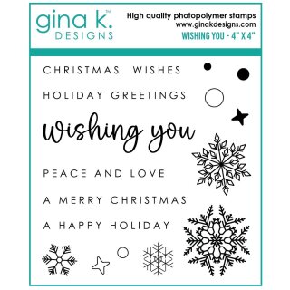 Gina K. Designs Stamp- Wishing you Mini