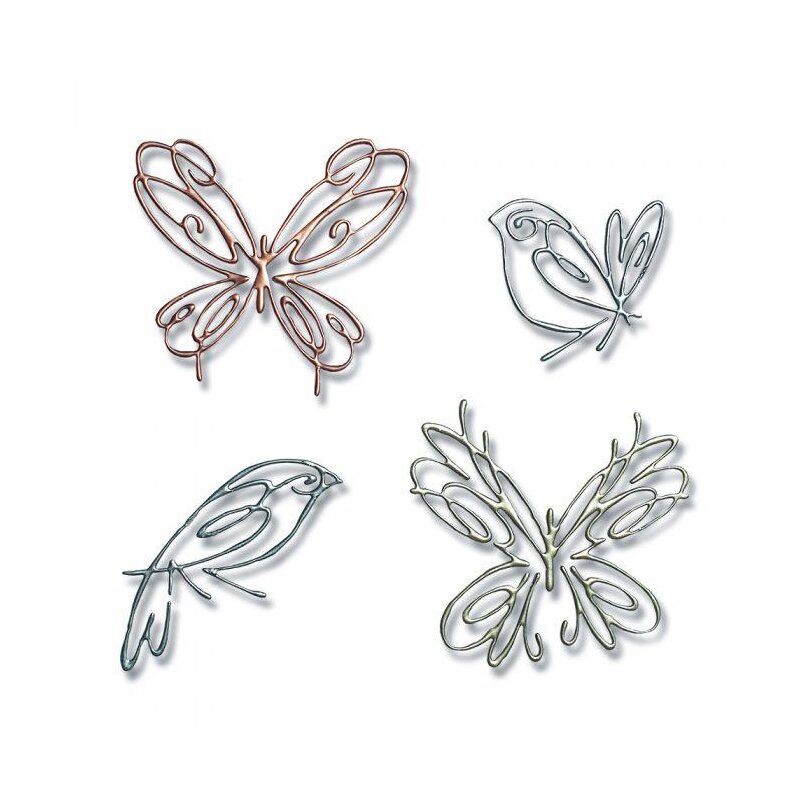 Fustella fustelle thinlits fiori rami intrecciati Big Shot