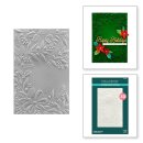 Spellbinders Holiday Floral Swag 3D Embossing Folder