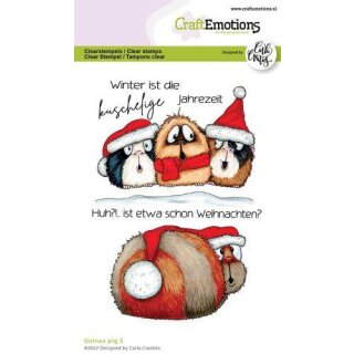 Clear Stamp Meerschweinchen mit Sprüchen (deutsch)