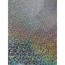 Holographische Klebefolie 30x50cm silberfarben