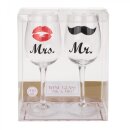 Weinglas Mr. & Mrs.