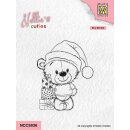 Clear-Stamp 53x65mm Teddybär mit Geschenken