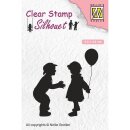 Clear- Stamp Kinder mit Ballon