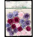 Purples & Pinks Essentials Paper Flowers 20 Stück