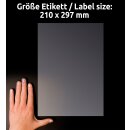 AVERY Transparente Etiketten A4 Laser 25 Bogen