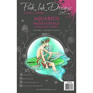 Pink Ink Designs • Clear Stamp Set Aquarius & Independence 15,24x20,32cm