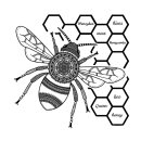 Crafty Honeybee Unmounted Rubber Stamps