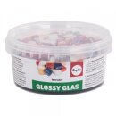 Rayher Glossy Glas Mosaik- Mischung 500g 10x10mm, ca 250 Stk