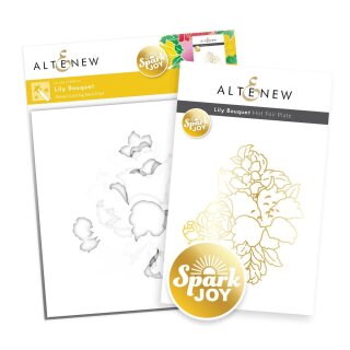 Altenew Spark Joy: Lily Bouquet  Stencil & Hot Foil Plate