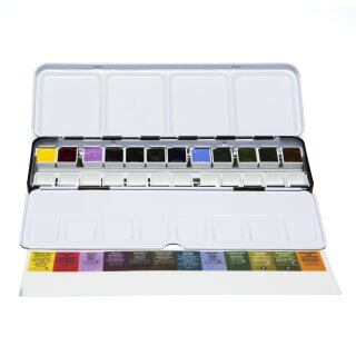 Daniel Smith - Watercolour Half Pan Box "Colours of Inspiration" with 12 Pans