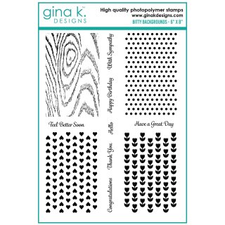 Gina K. Designs Stamp- Bitty Backgrounds