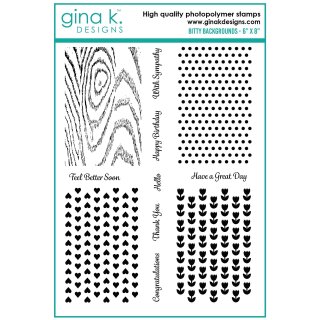 Gina K. Designs STAMPS- Bitty Backgrounds