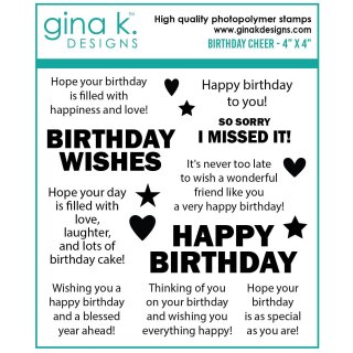 Gina K. Designs STAMPS- Birthday Cheer MINI