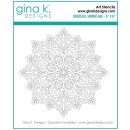 Gina K. Designs STENCIL- Graceful Snowflake