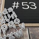 Stanzschablonen Zahlen und Zeichen