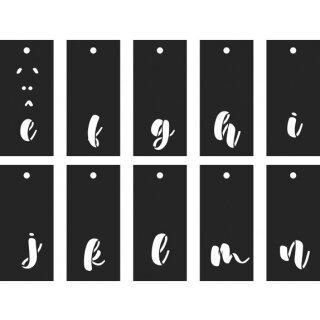 Schablonen Alphabet & zahlen 70 teile