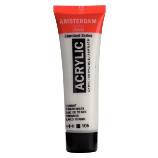 Amsterdam Standard Acrylfarbe Titanweiss 105