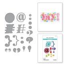Spellbinders Stitched Punctuation and Symbols Etched Dies from the Stitched Numbers & More Collection