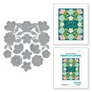 Spellbinders Stitched Floral Flip Frame Etched Dies from the Stylish Ovals Collection