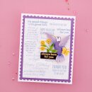 Spellbinders Hummingbird Sentiments Clear Stamp Set from...