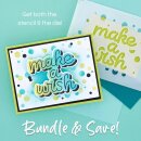 Make a Wish Confetti Spellbinders Stencil and Die Set from the Layered Stencils Collection