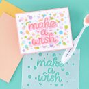 Make a Wish Confetti Spellbinders Stencil and Die Set...